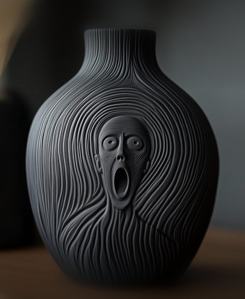 Çığlık Vazo – Sanat ve Korkunun Buluştuğu Nokta! 🖤🎭